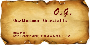 Osztheimer Graciella névjegykártya